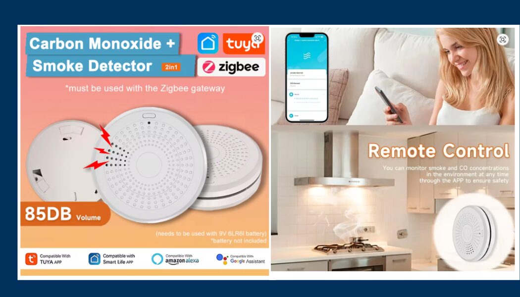 Detector 2 en 1: Monóxido y Humo