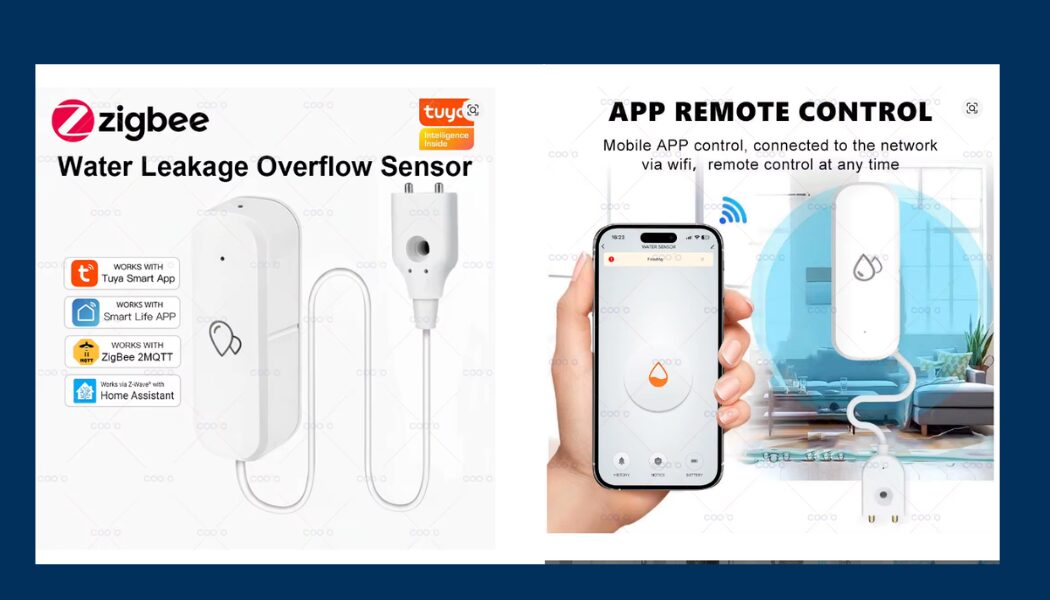 Sensor de Inundación y Fugas ZigBee
