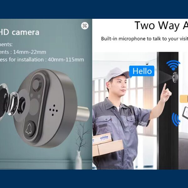 Mirilla con cámara de vídeo WiFi para puerta